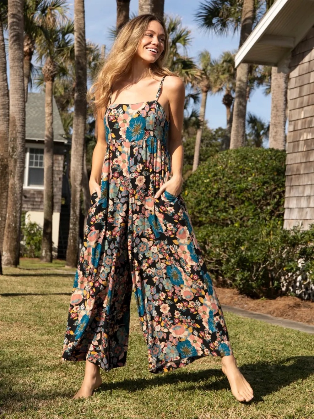 Natural Life Bailey Jumpsuit - Pink Petunia NWT M